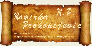 Momirka Prokopljević vizit kartica